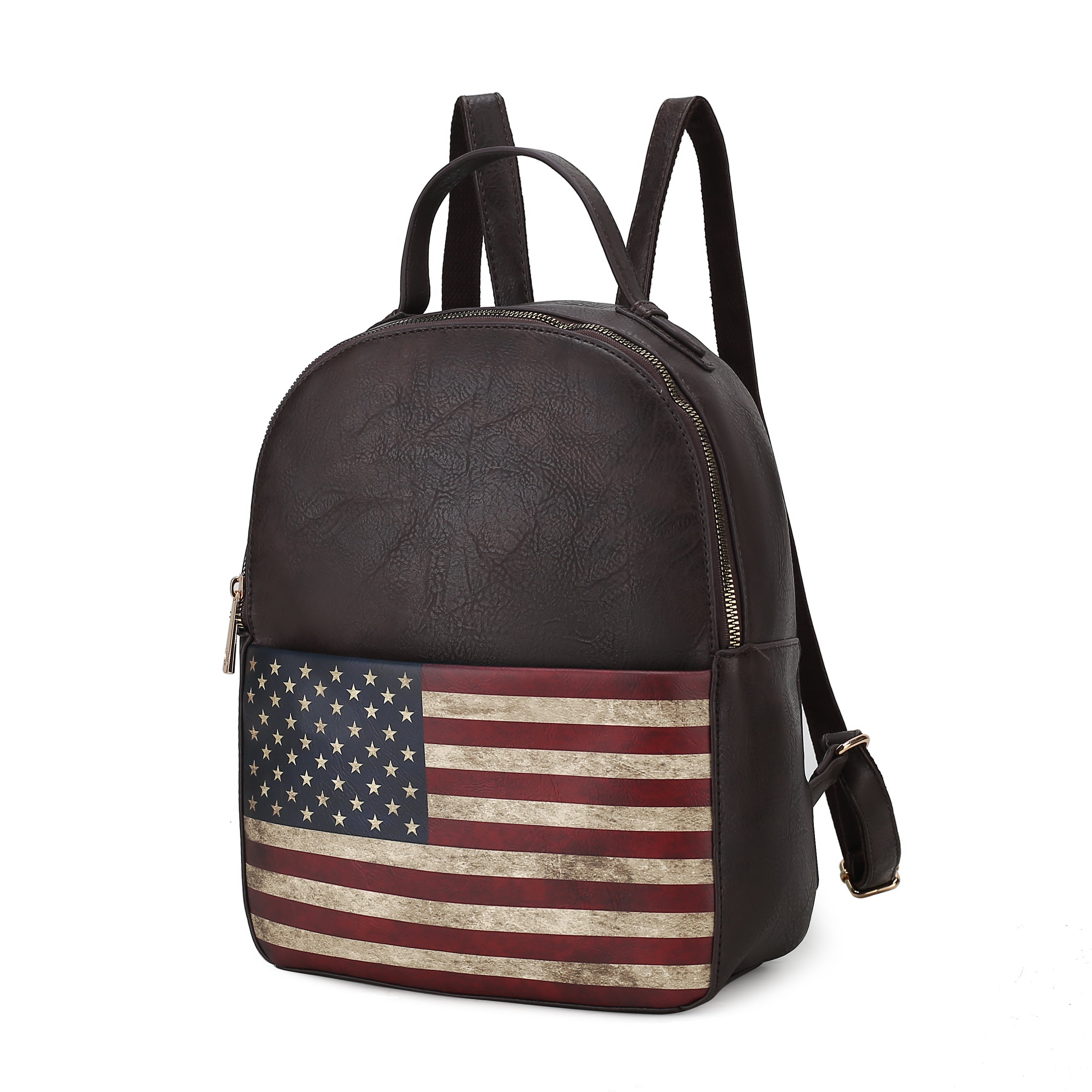 MKF Collection Briella Vegan Leather Women FLAG Backpack by Mia K