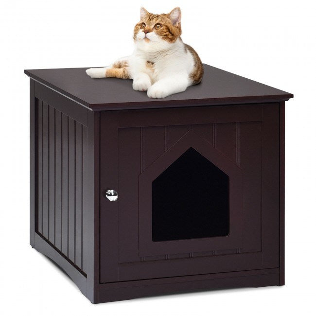 Modern Design Weatherproof Multi-Function Cat House Sidetable Nightstand