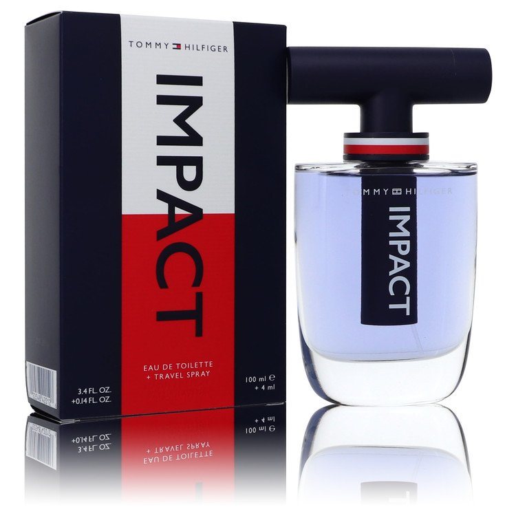 Tommy Hilfiger Impact by Tommy Hilfiger Gift Set - 3.4 oz Eau De Toilette Spray + .14 oz Travel EDT Spray