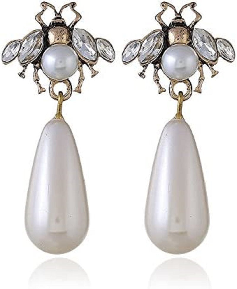 Crystal Bee Earrings for Women