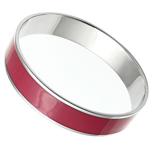 TK530 - High polished (no plating) Stainless Steel Bangle with Epoxy in Siam