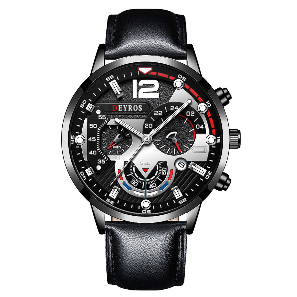 Men's Calendar Strap Quartz Sports Luminous Watch