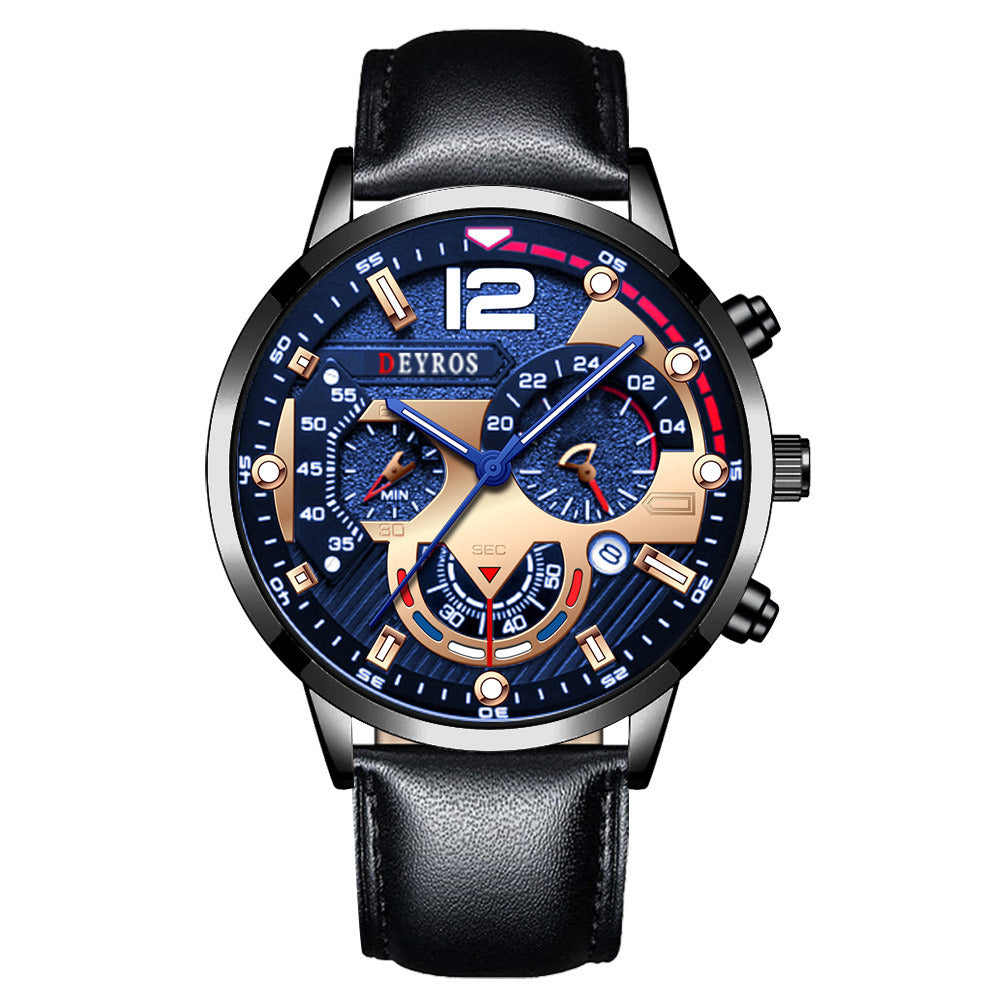 Men's Calendar Strap Quartz Sports Luminous Watch