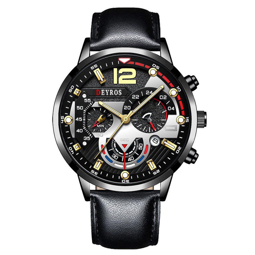 Men's Calendar Strap Quartz Sports Luminous Watch