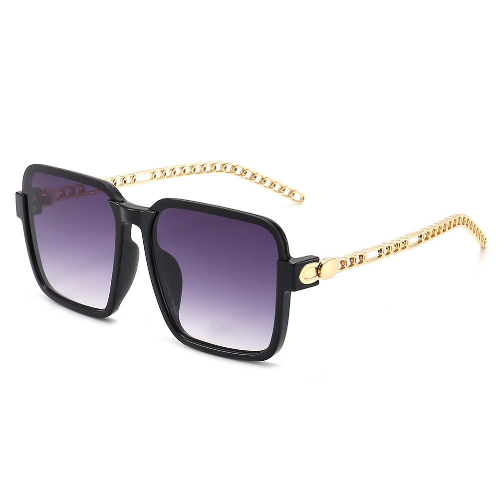 Women's Gradient Color Large Frame Sunglasses