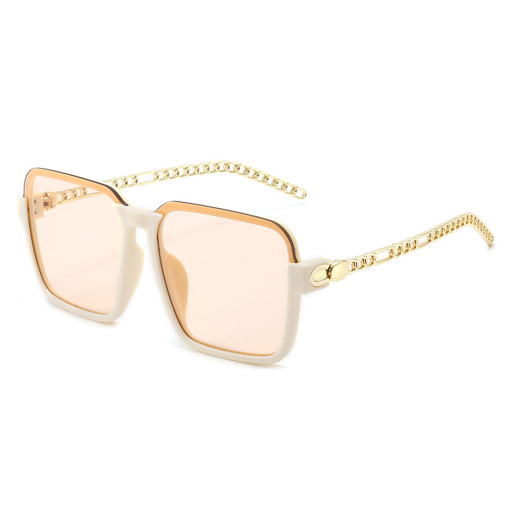 Women's Gradient Color Large Frame Sunglasses