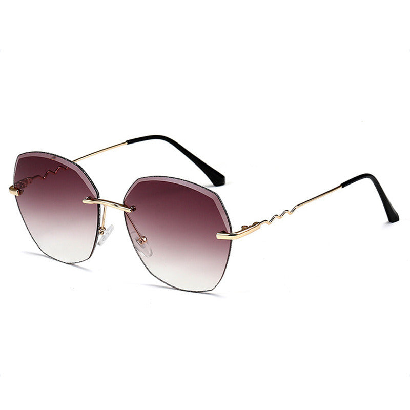 Women's Metal Irregular Vintage Sunglasses