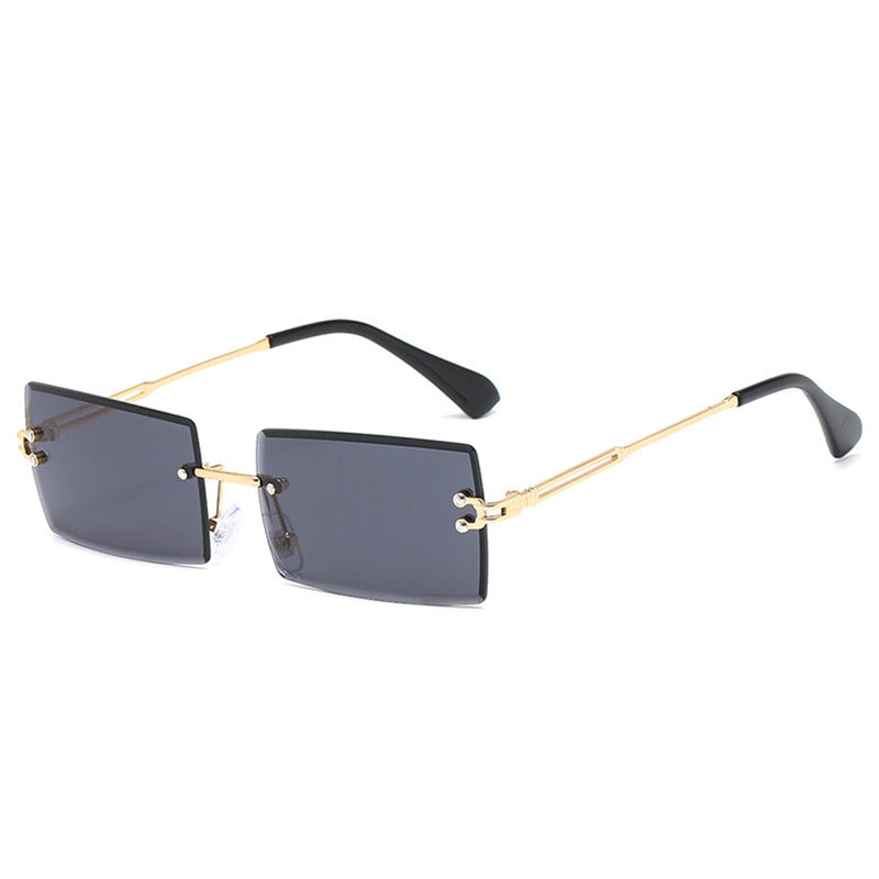 Women's Rimless Cut Edge Sunglasses Square Gradient