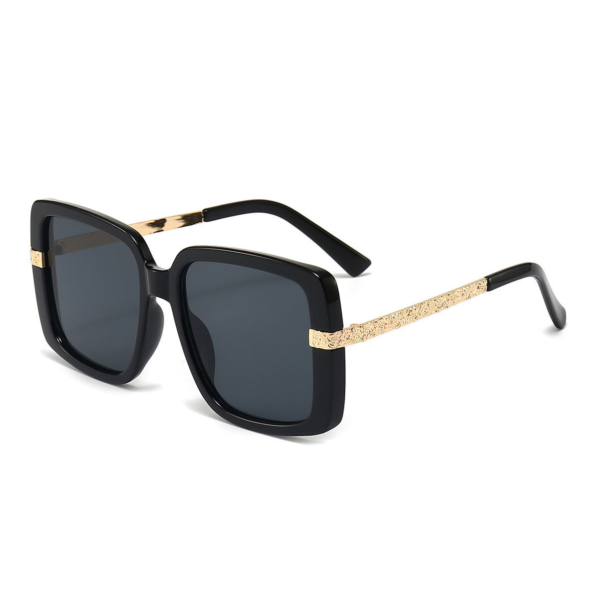 Metal Contrast Square Sunglasses