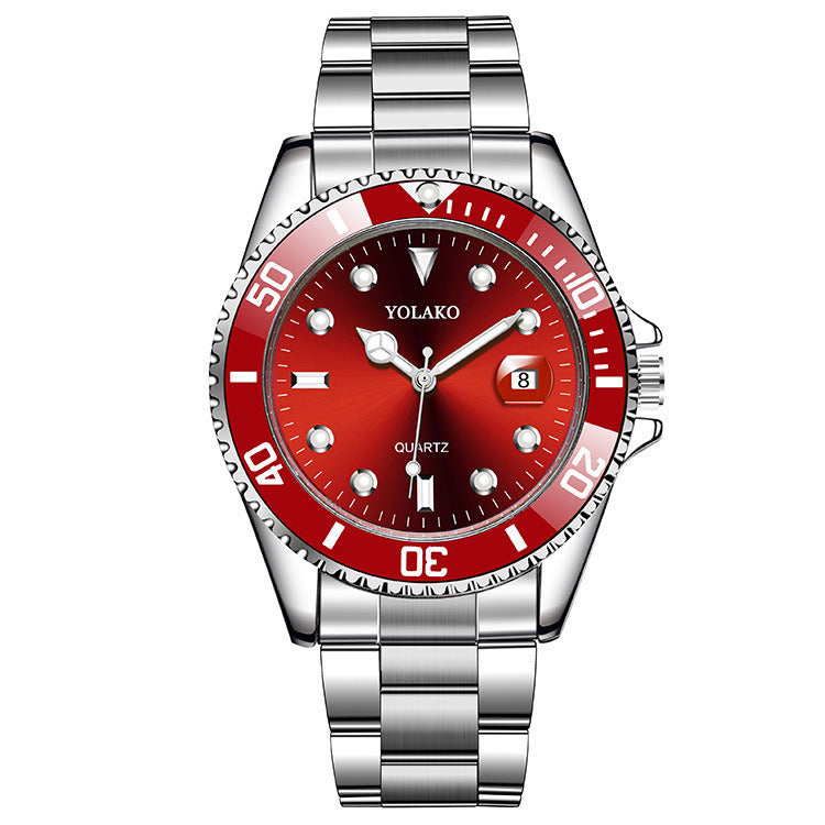 Men's Calendar Steel Band Premium Quartz Watch