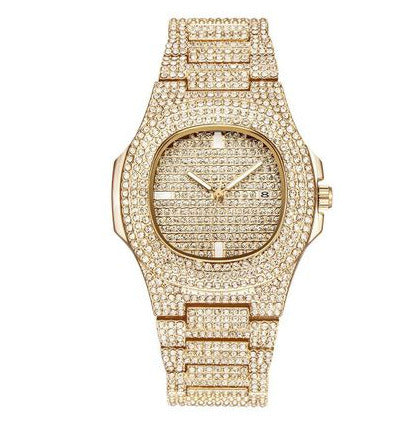 Ladies Gypsophila Calendar Diamond Steel Band Watch