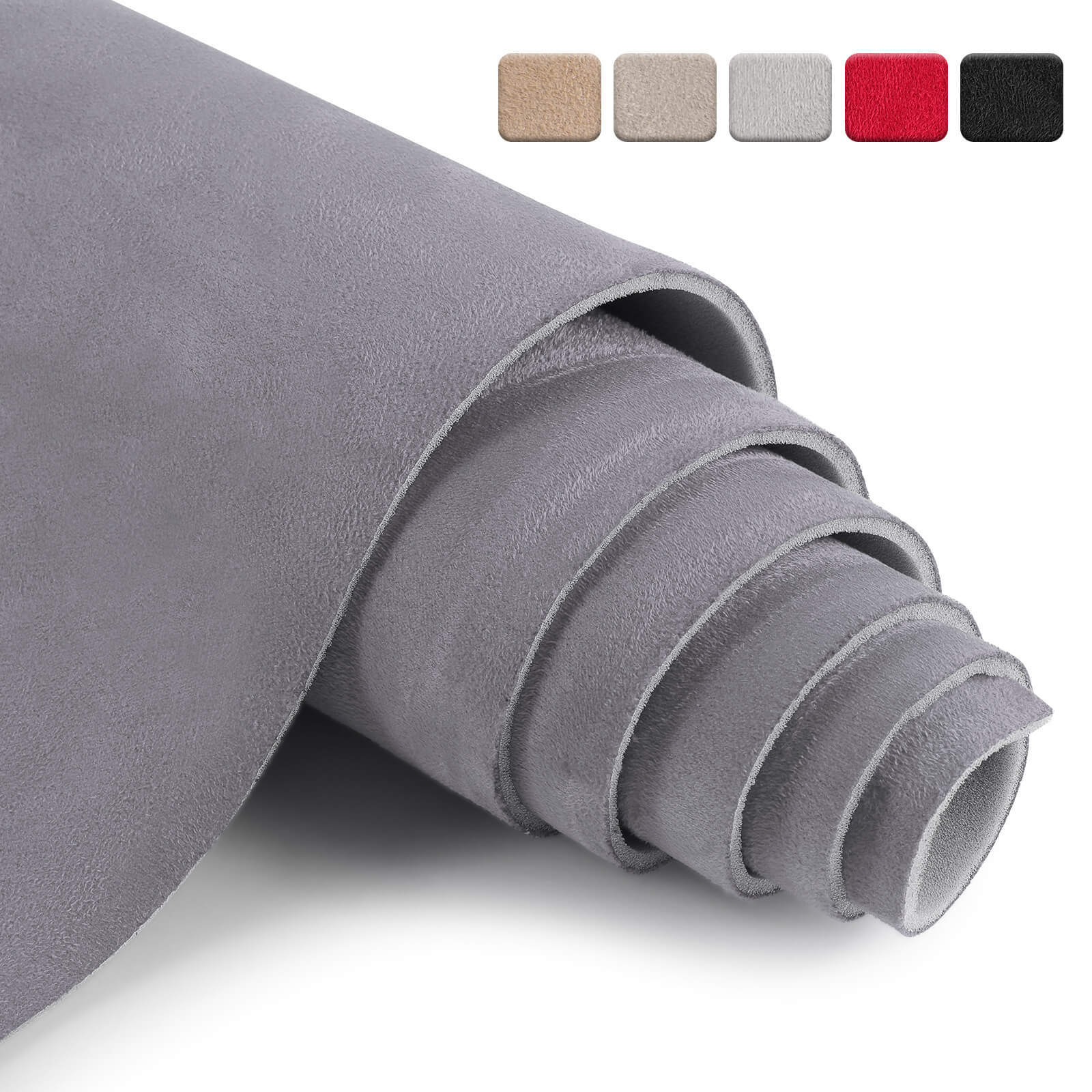 Suede Headliner Fabric 1/8" Thick Foam Upholstery Roof Liner Replacement 60" (W)