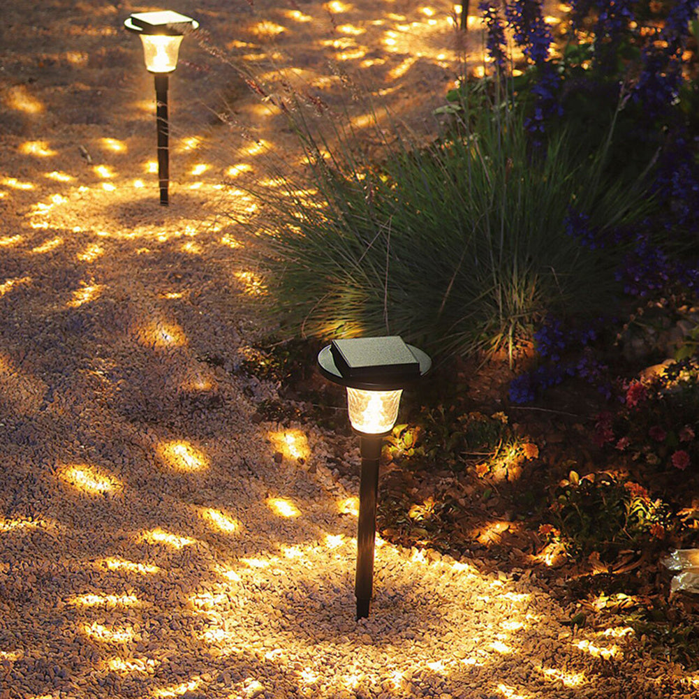 Itopfox 6PCS Solar Pathway Lights - 2 Modes Solar Landscape Lights W/ IP65 Waterproof, Solar Powered Outdoor Path Lights for Walkway/Yard/Backyard/Lawn/Sidewalk/Landscape Decorative(Warm White&RGB)