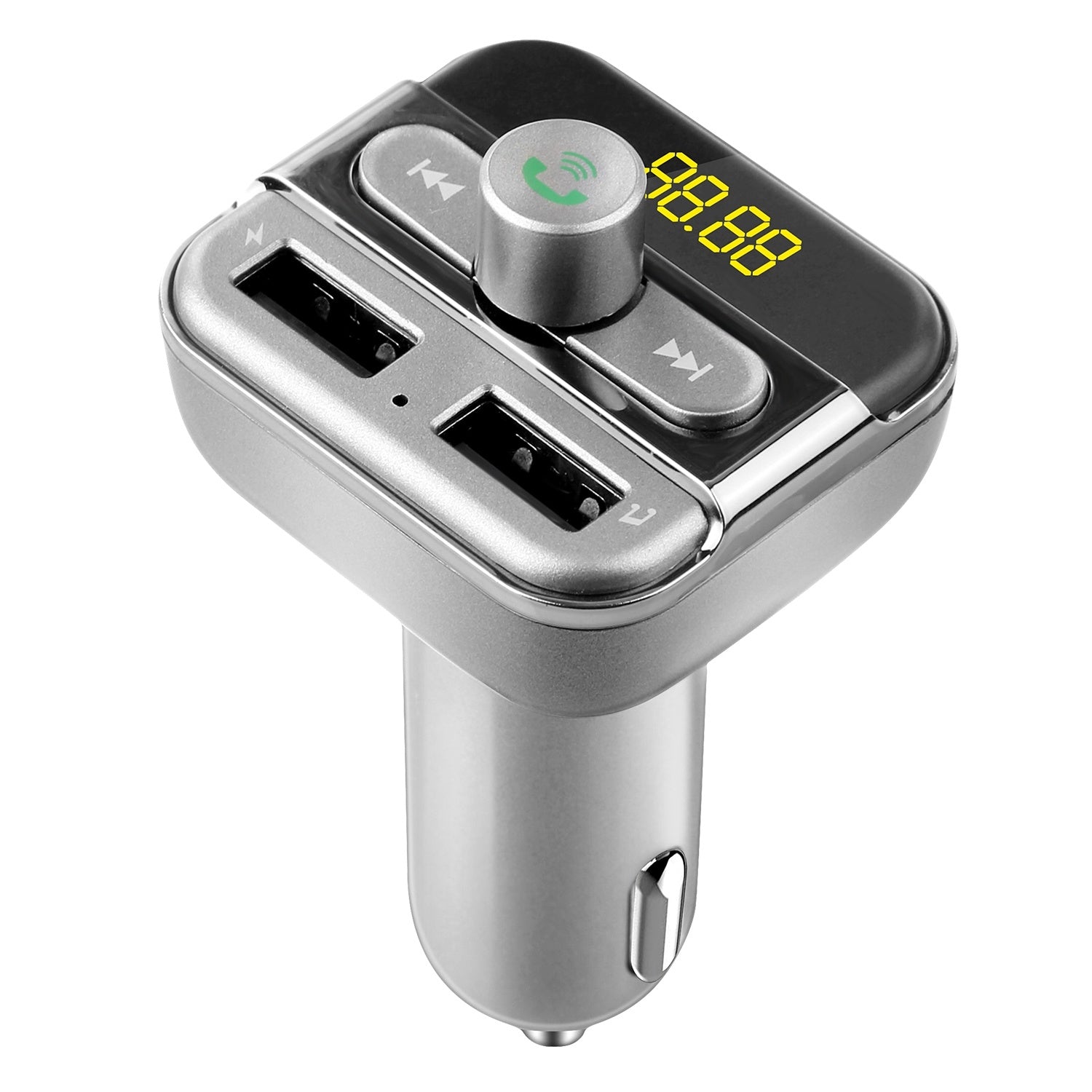 Car Wireless FM Transmitter 3.4A Dual USB Charge Hands-free Call Car MP3 Player