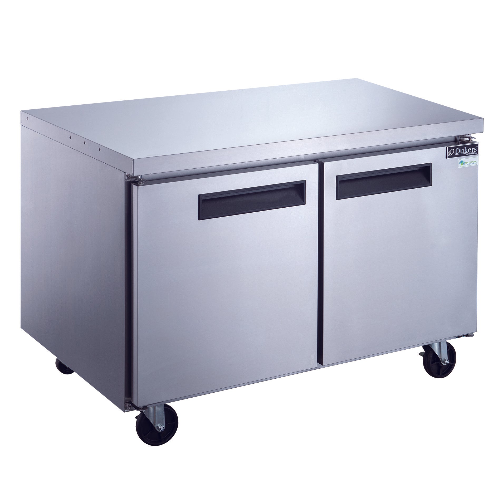 2 Door Commercial Undercounter Refrigerator made by stainless steel 48.125 in. W 12.2 cu.ft.