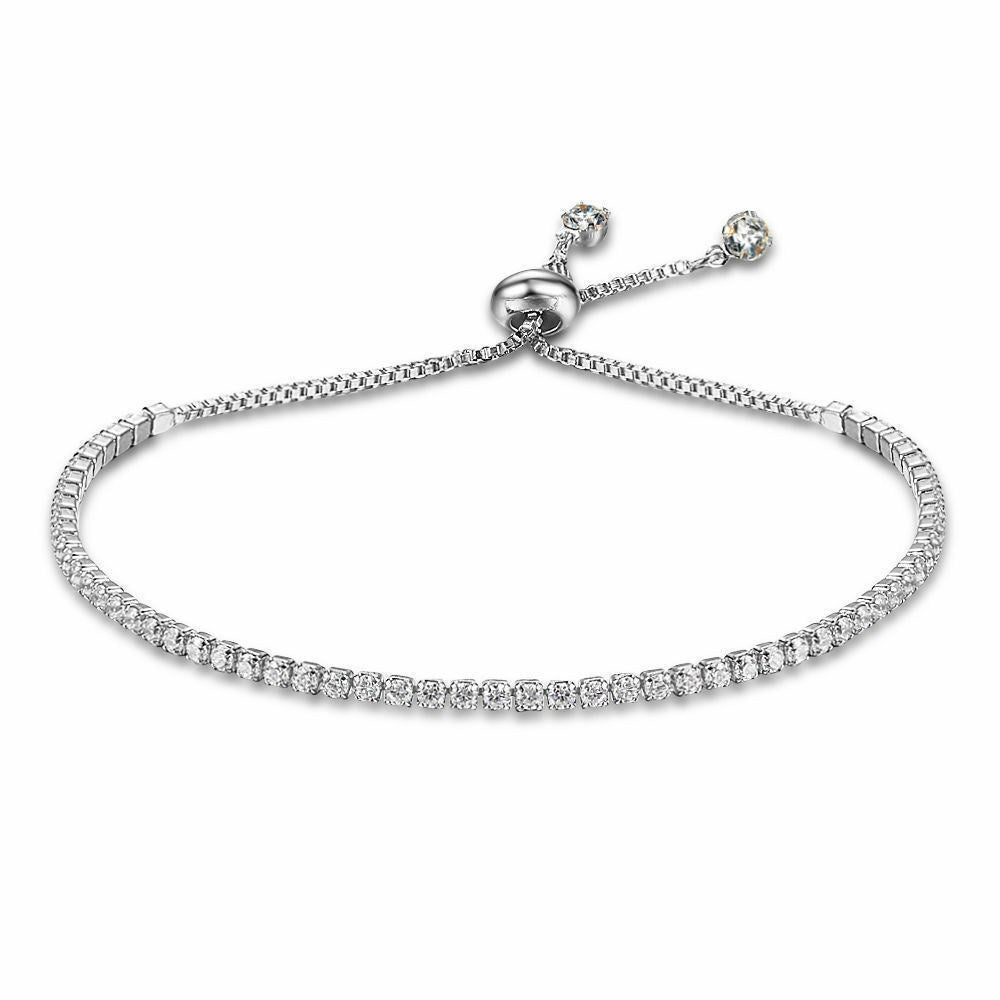 Women's Simple Adjustable Bracelet With Micro-Set Zircon Ladies Bracelet