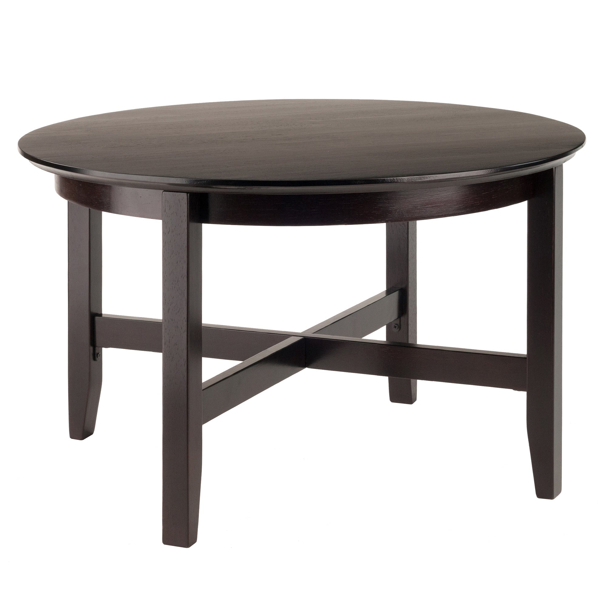 Toby Round Coffee Table; Espresso