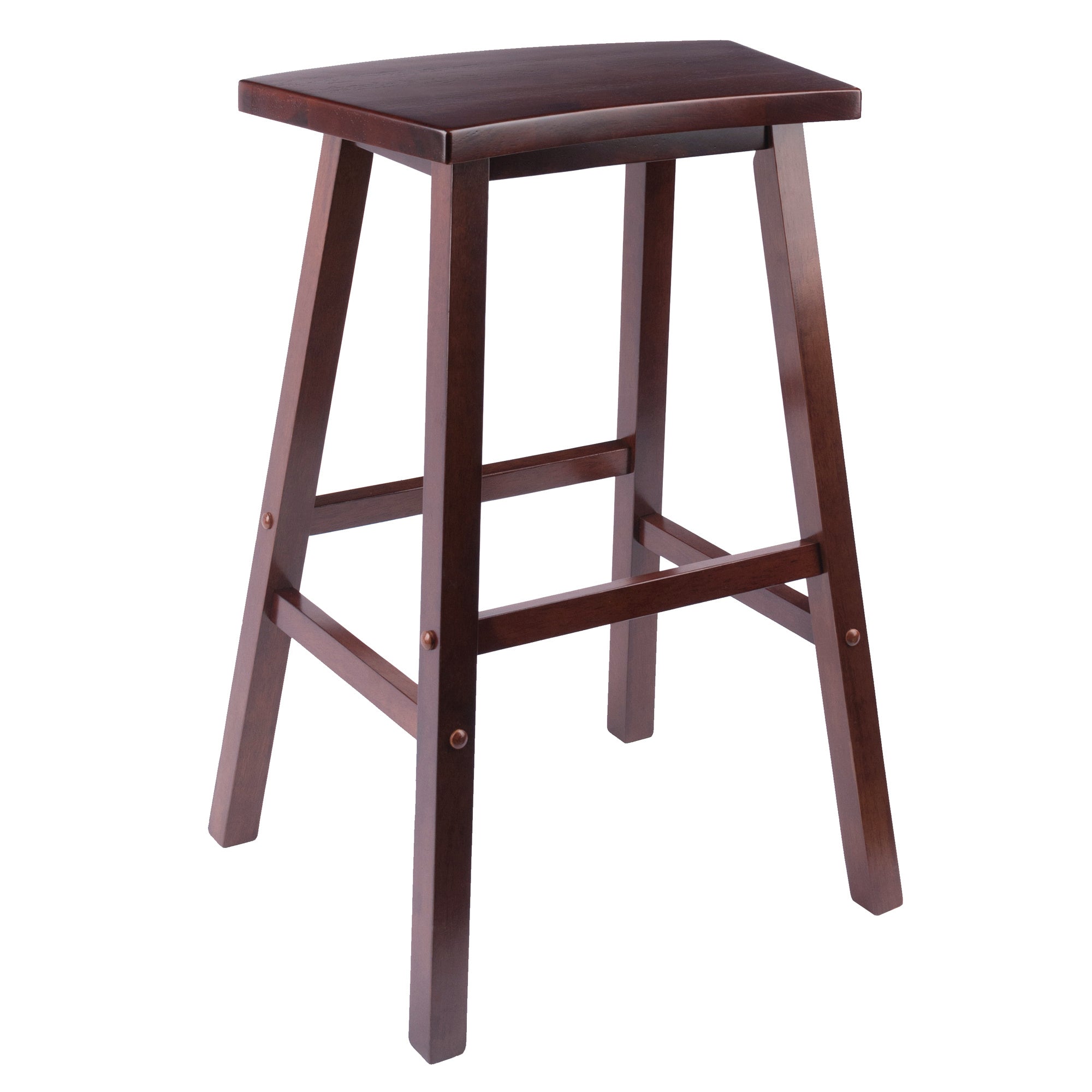 Katashi Fan Shape Bar Stool; Walnut