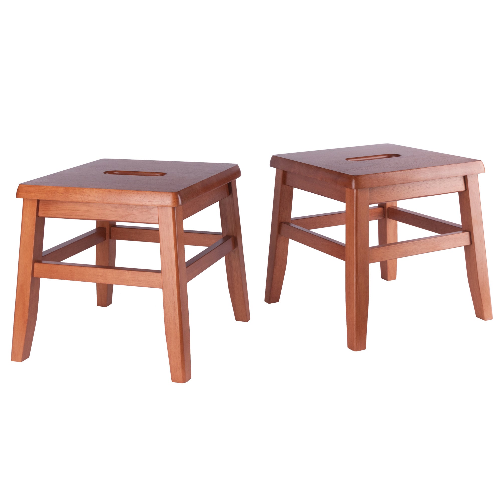 Kaya 2-Pc Conductor Stool Set; Teak