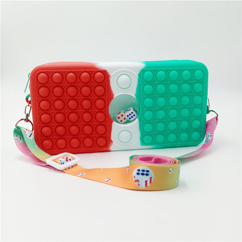 Pen bag silicone stationery box bag decompression student toys