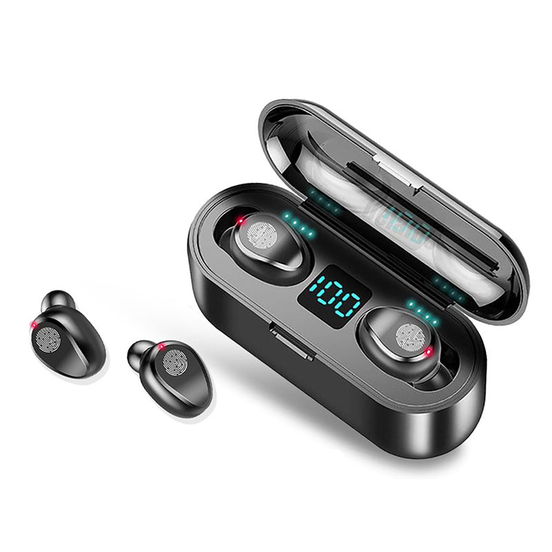 8D Stereo True Wireless Bluetooth Earbuds With 1200mAh Charging Case