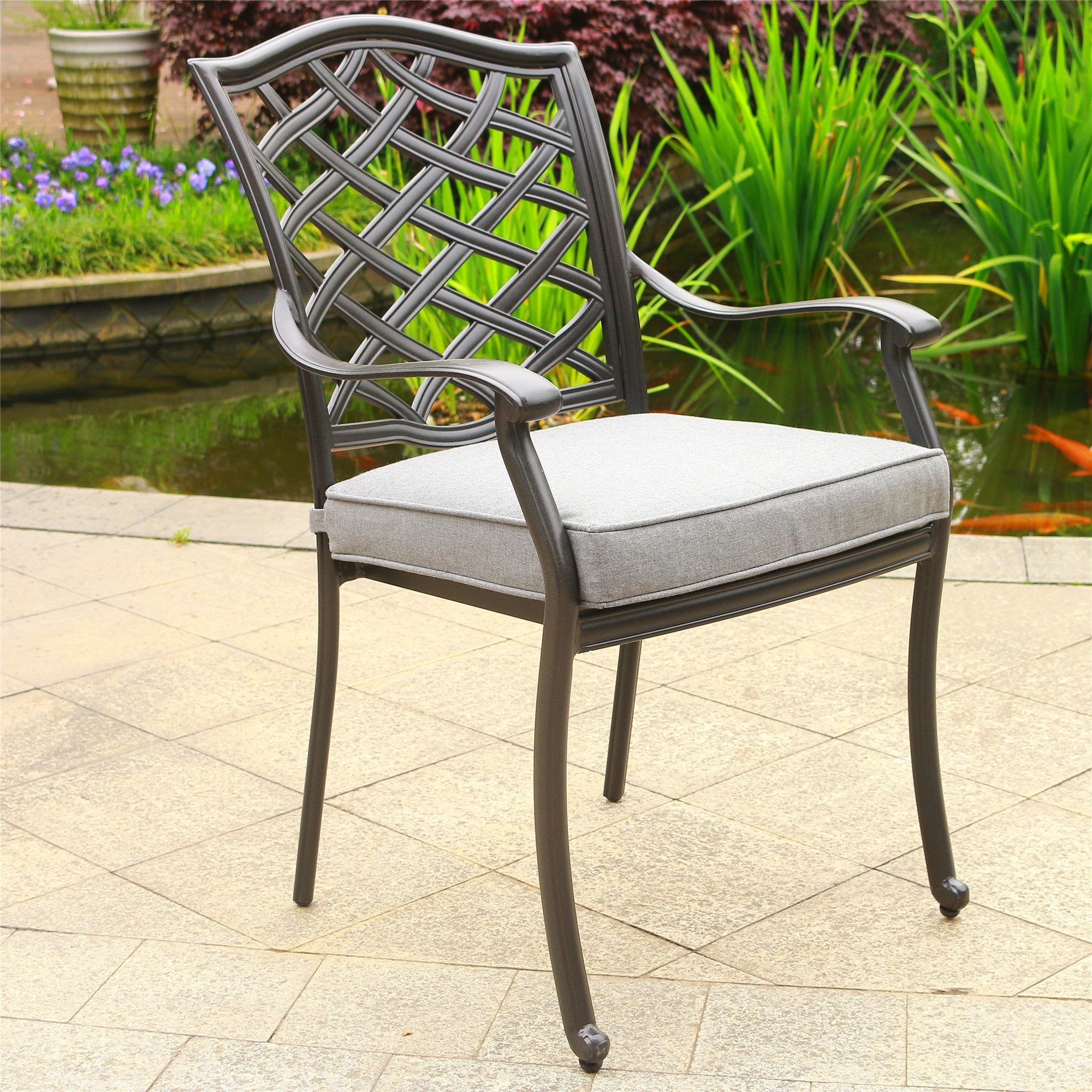 Dining Chair; Cast Slate