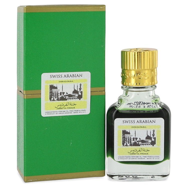 Jannet El Firdaus by Swiss Arabian Concentrated Perfume Oil Free From Alcohol (Unisex Green Attar)