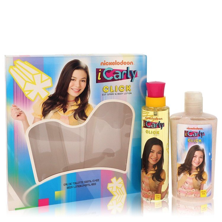 Icarly Click by Marmol & Son Gift Set - 3.4 oz Eau De Toilette Spray + 8 oz Body Lotion