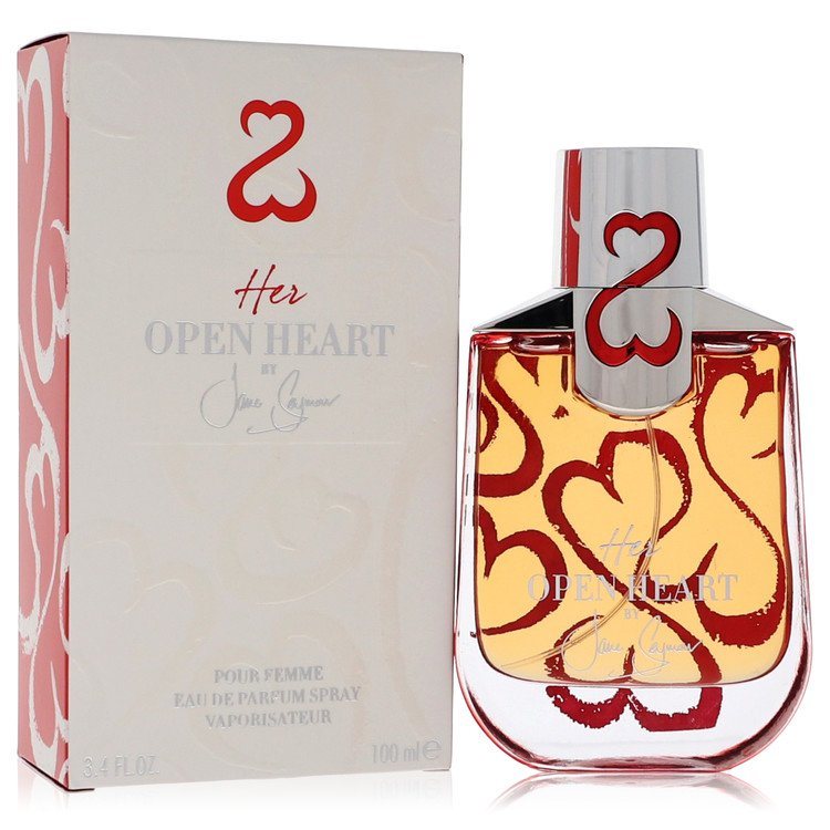 Her Open Heart by Jane Seymour Eau De Parfum Spray with Free Jewelry Roll