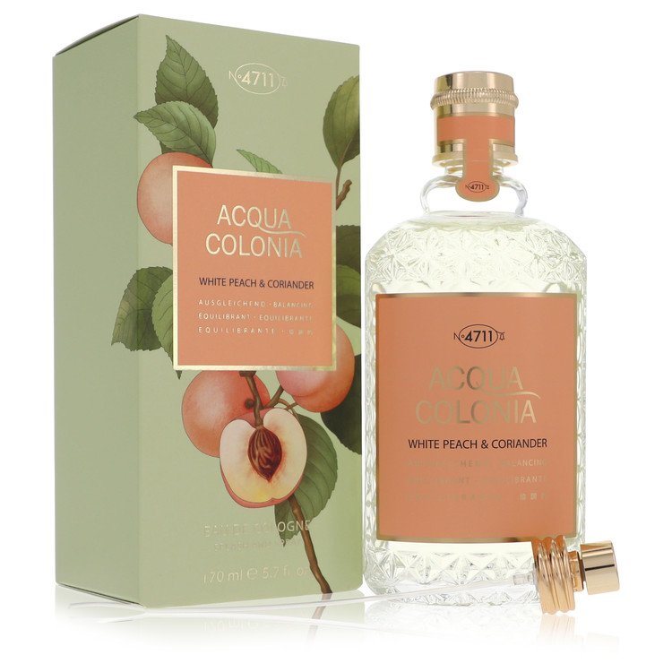 4711 Acqua Colonia White Peach & Coriander by 4711 Eau De Cologne Spray (Unisex)