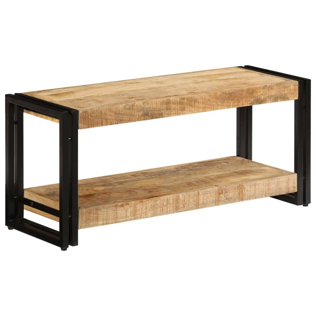 TV Stand 35.4"x11.8"x15.7" Solid Wood Mango