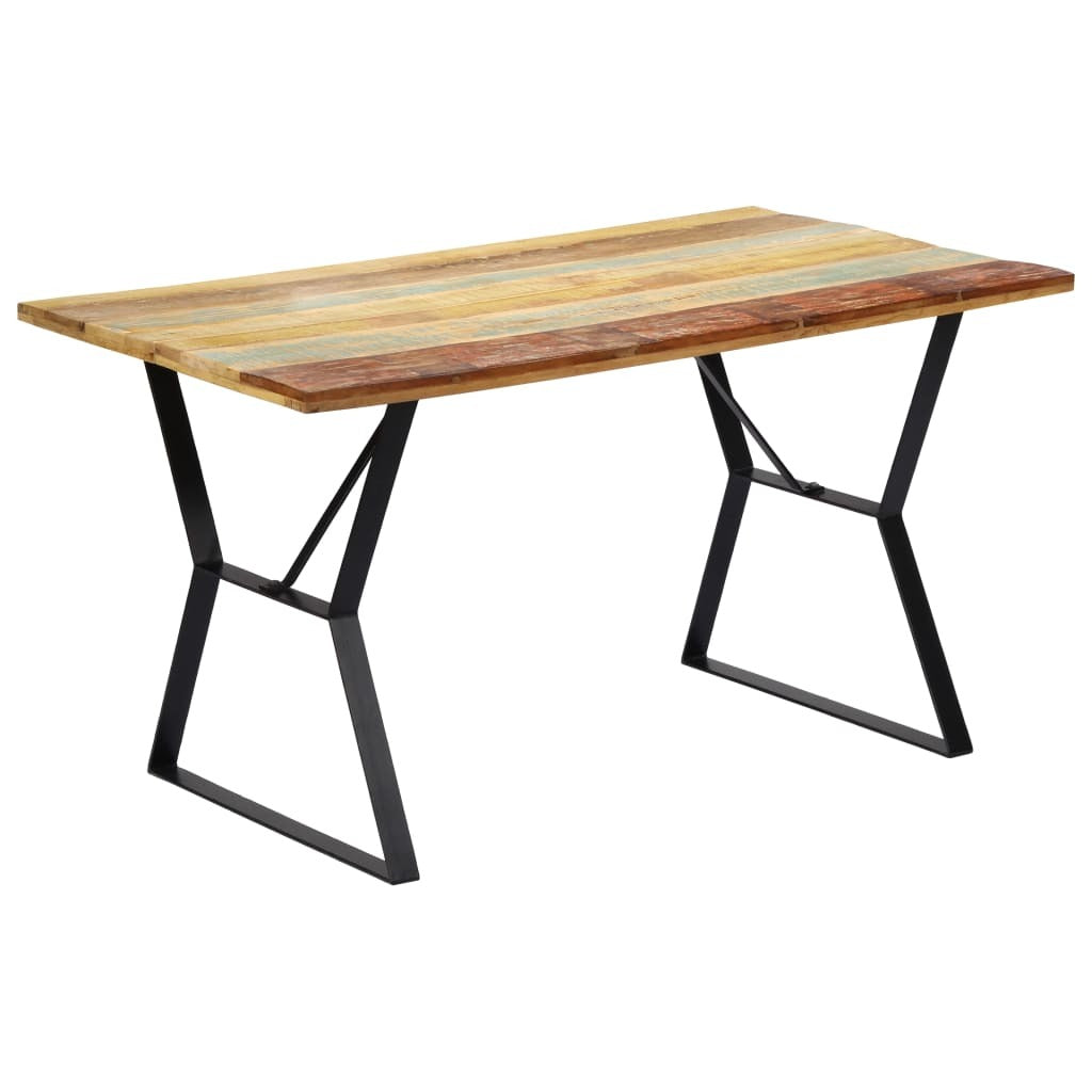 Dining Table 55.1"x31.5"x29.9" Solid Reclaimed Wood