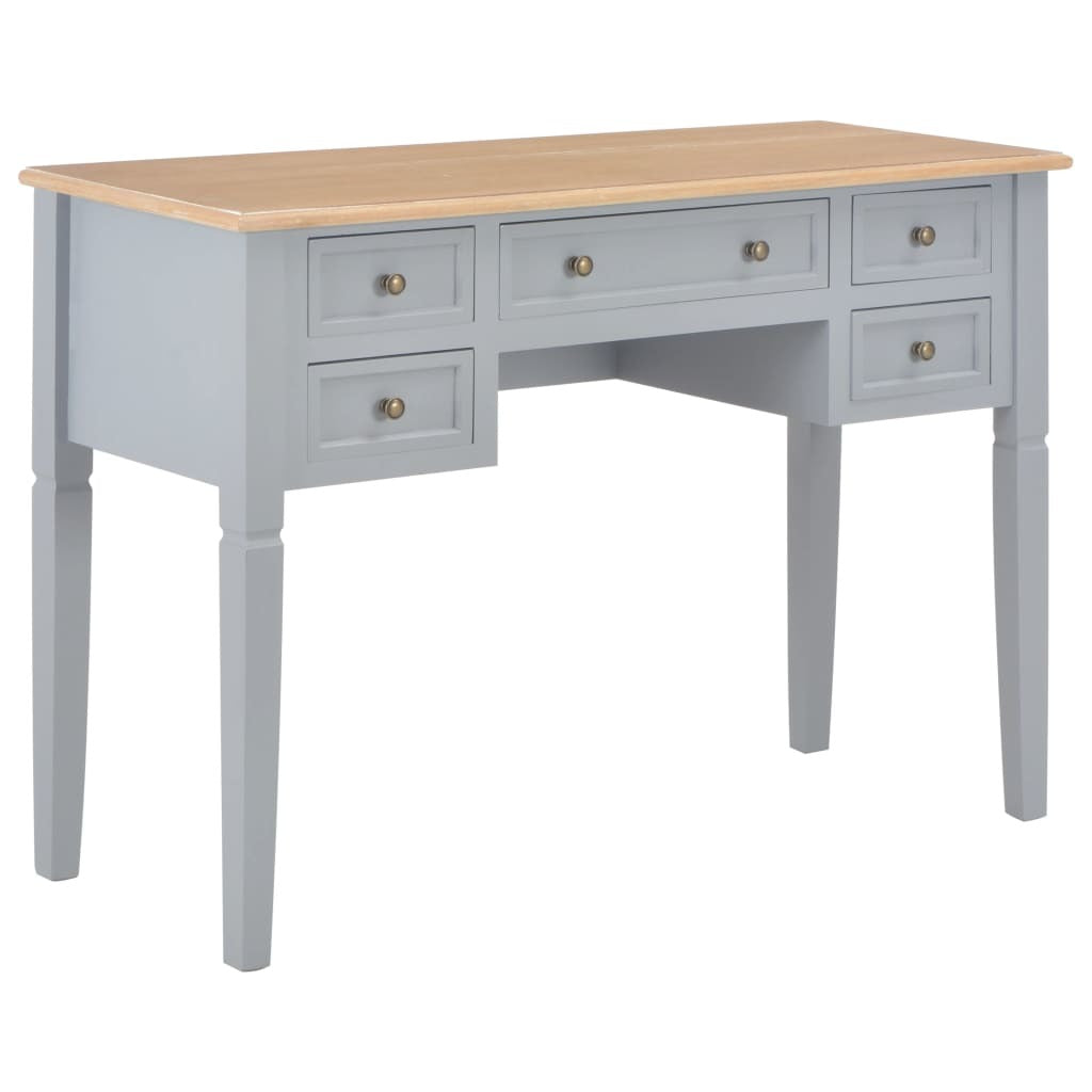 Writing Desk Gray 43.1"x17.7"x30.5" Wood