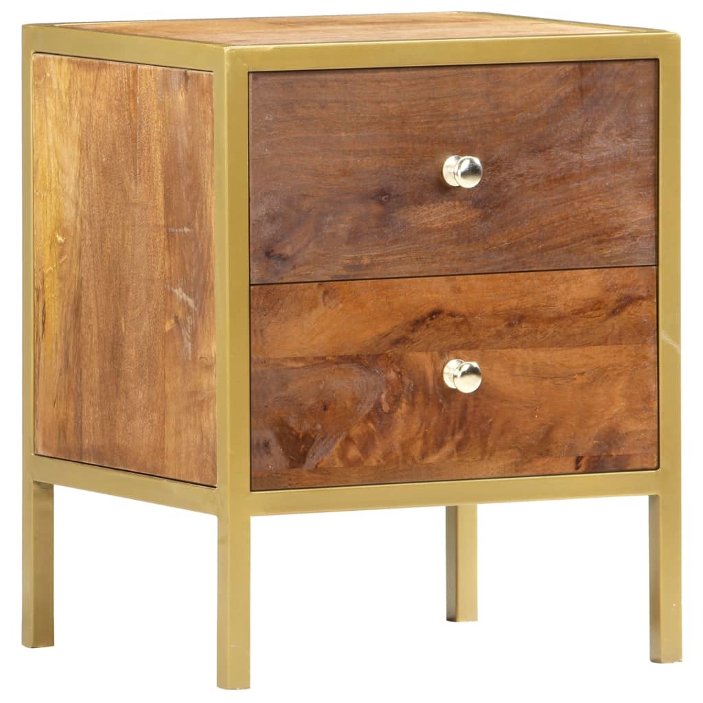 Bedside Cabinet 15.7"x13.8"x19.7" Solid Mango Wood