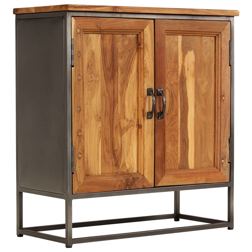 Sideboard Recycled Teak and Steel 25.6"x11.8"x27.6"