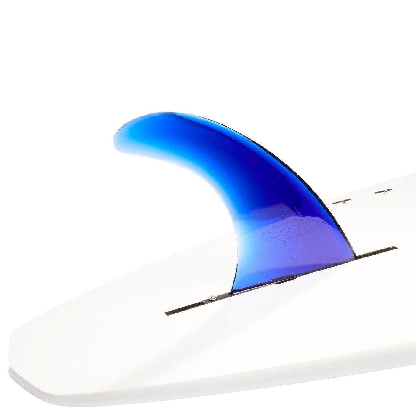 DORSAL Signature Surf SUP Single Center Fin Longboard Surfboard Fins - Blue