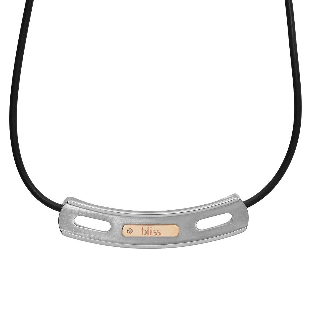 BLISS by Damiani "Gold Tytanium" Titanium & 18k Rose Gold Necklace