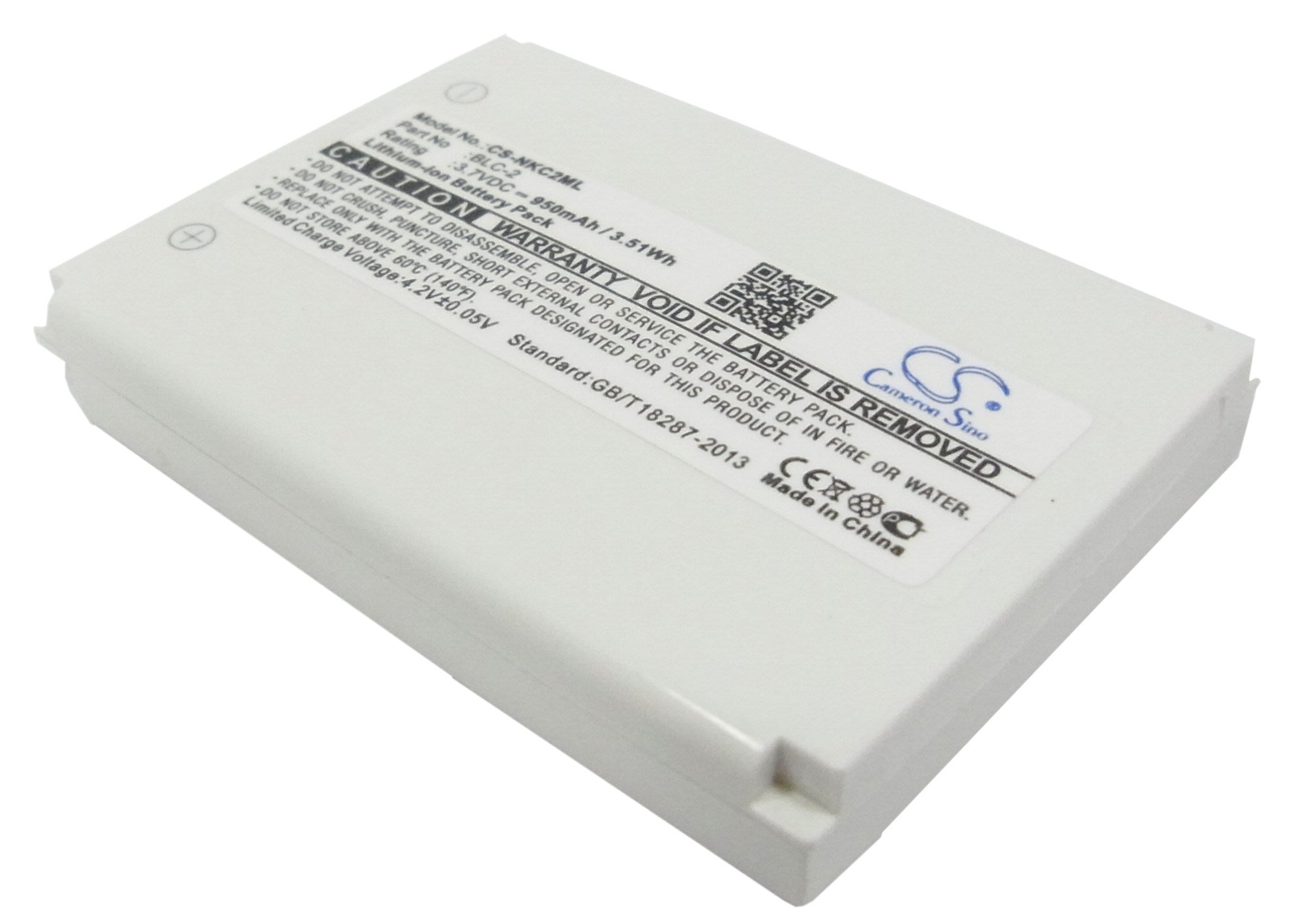 950mAh Battery - CS-NKC2ML / Li-ion / Volts: 3.7