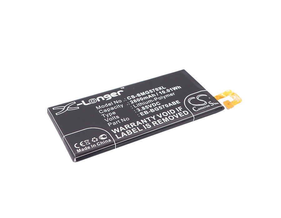 2600mAh Battery - CS-SMG570XL / Li-Polymer / Volts: 3.85