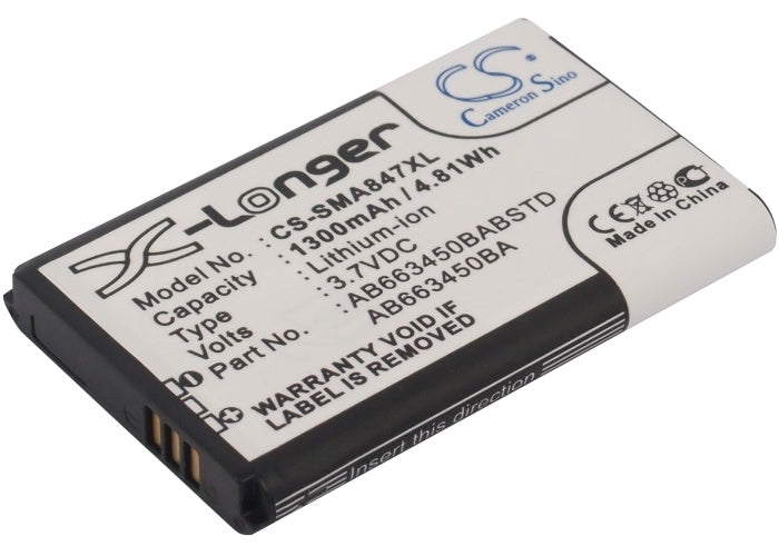 1300mAh Battery - CS-SMA847XL / Li-ion / Volts: 3.7