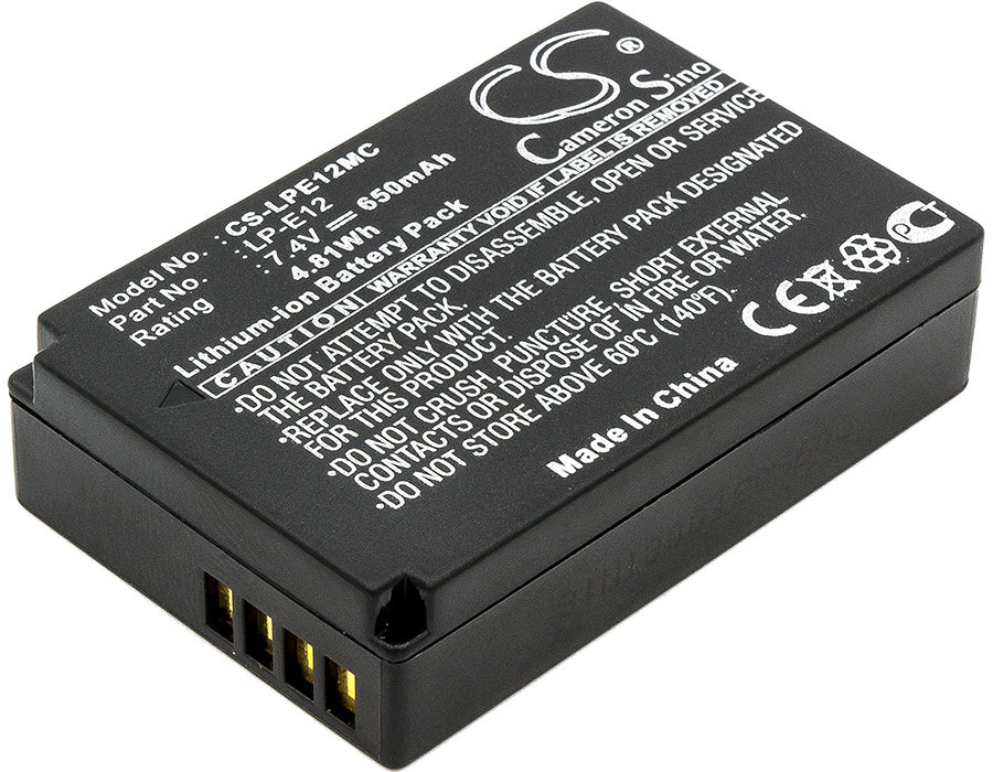 650mAh Battery - CS-LPE12MC / Li-ion / Volts: 7.4