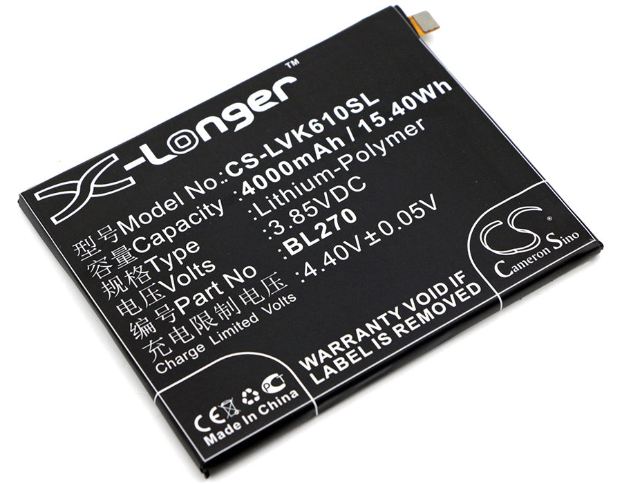 4000mAh Battery - CS-LVK610SL / Li-Polymer / Volts: 3.85