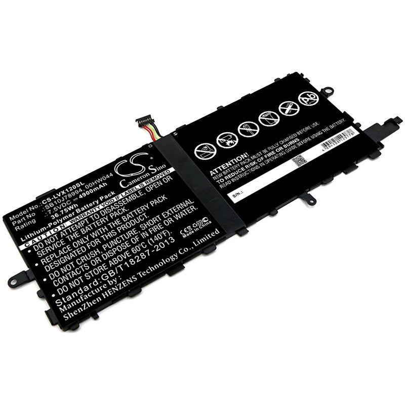 4900mAh Battery - CS-LVX120SL / Li-Polymer / Volts: 7.5