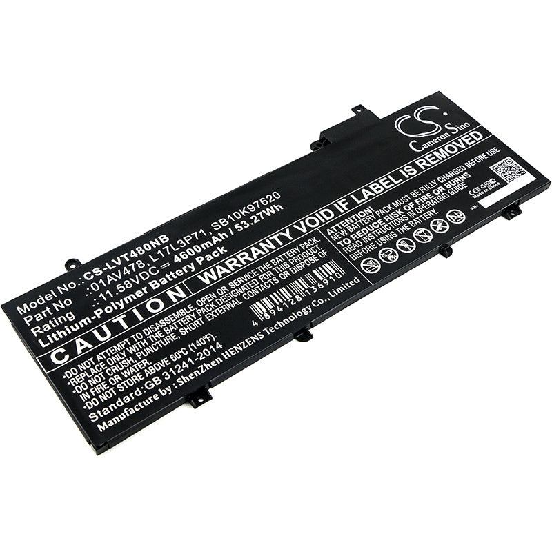 4600mAh Battery - CS-LVT480NB / Li-Polymer / Volts: 11.58