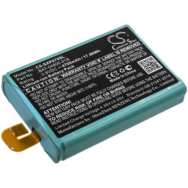 4700mAh Battery - CS-SXP670SL / Li-ion / Volts: 3.8