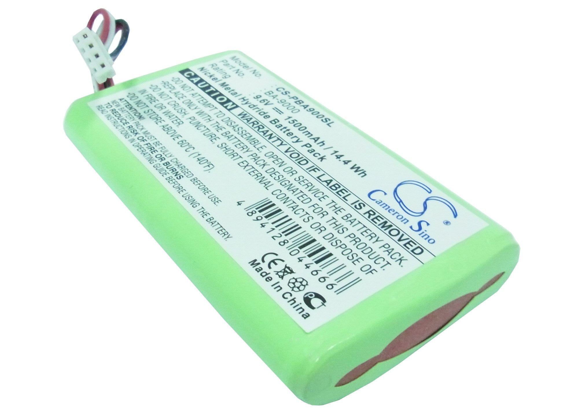 1500mAh Battery - CS-PBA900SL / Ni-MH / Volts: 9.6
