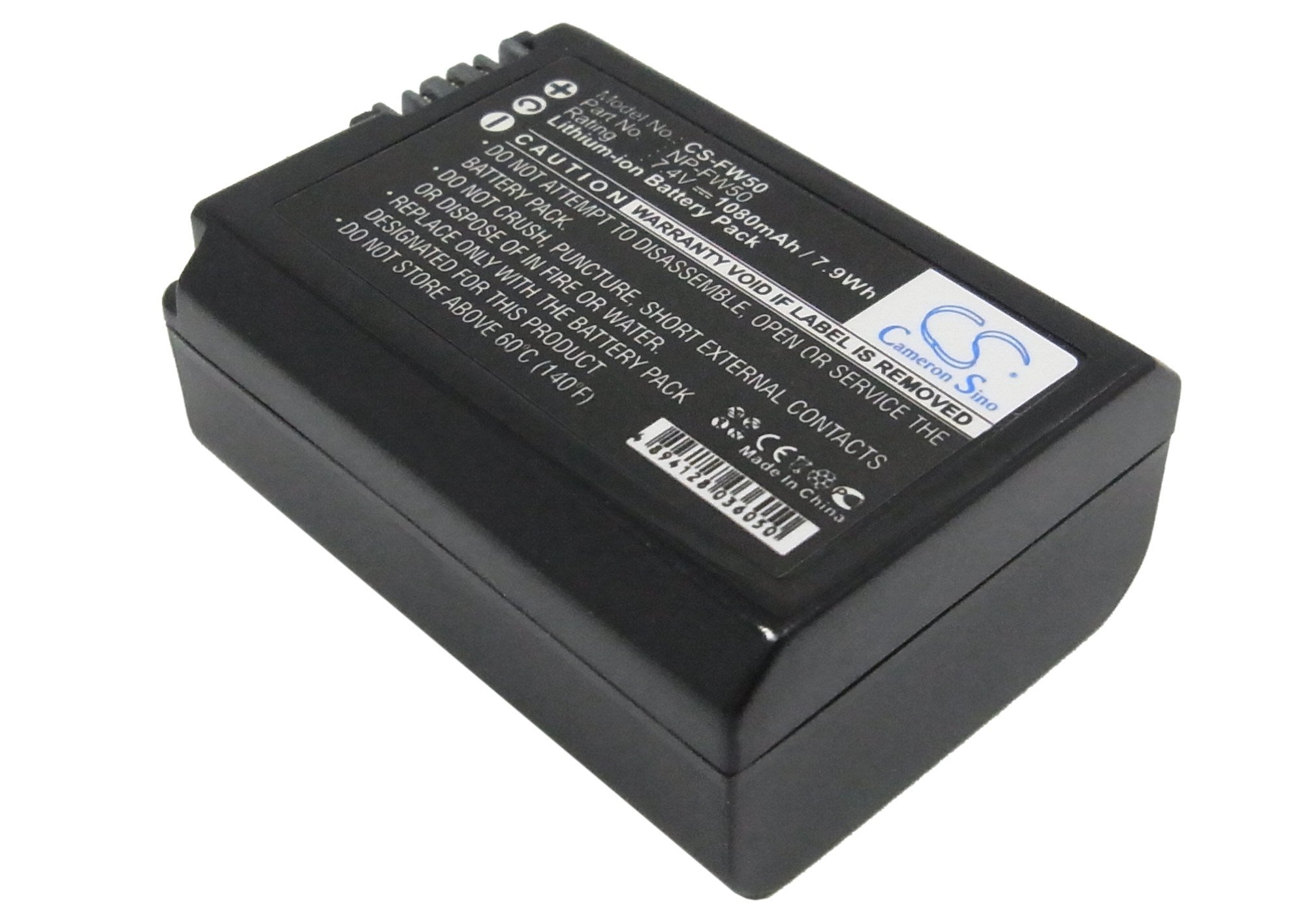 1080mAh Battery - CS-FW50 / Li-ion / Volts: 7.4