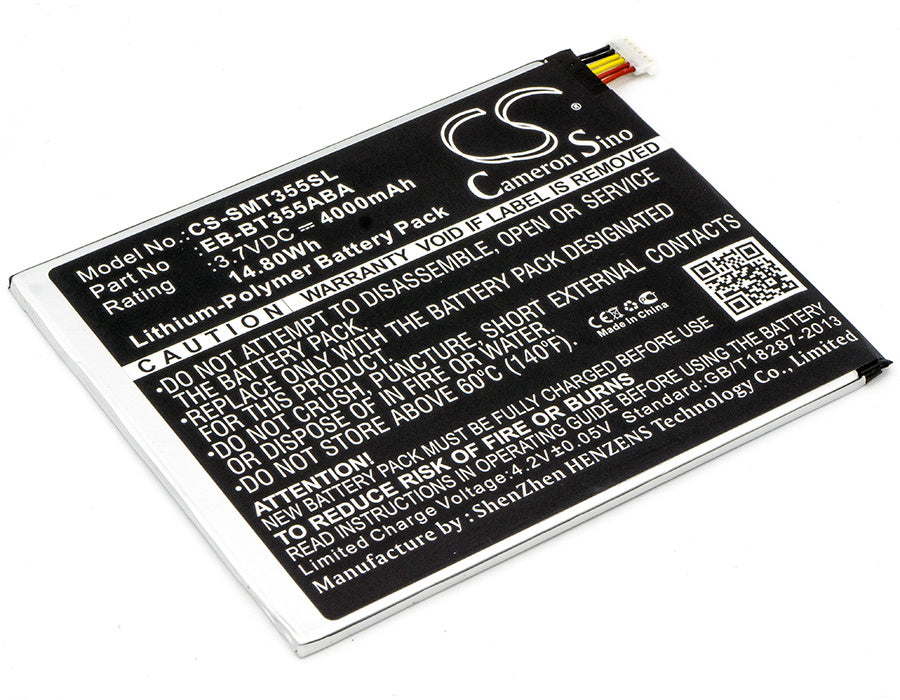 4000mAh Battery - CS-SMT355SL / Li-Polymer / Volts: 3.7