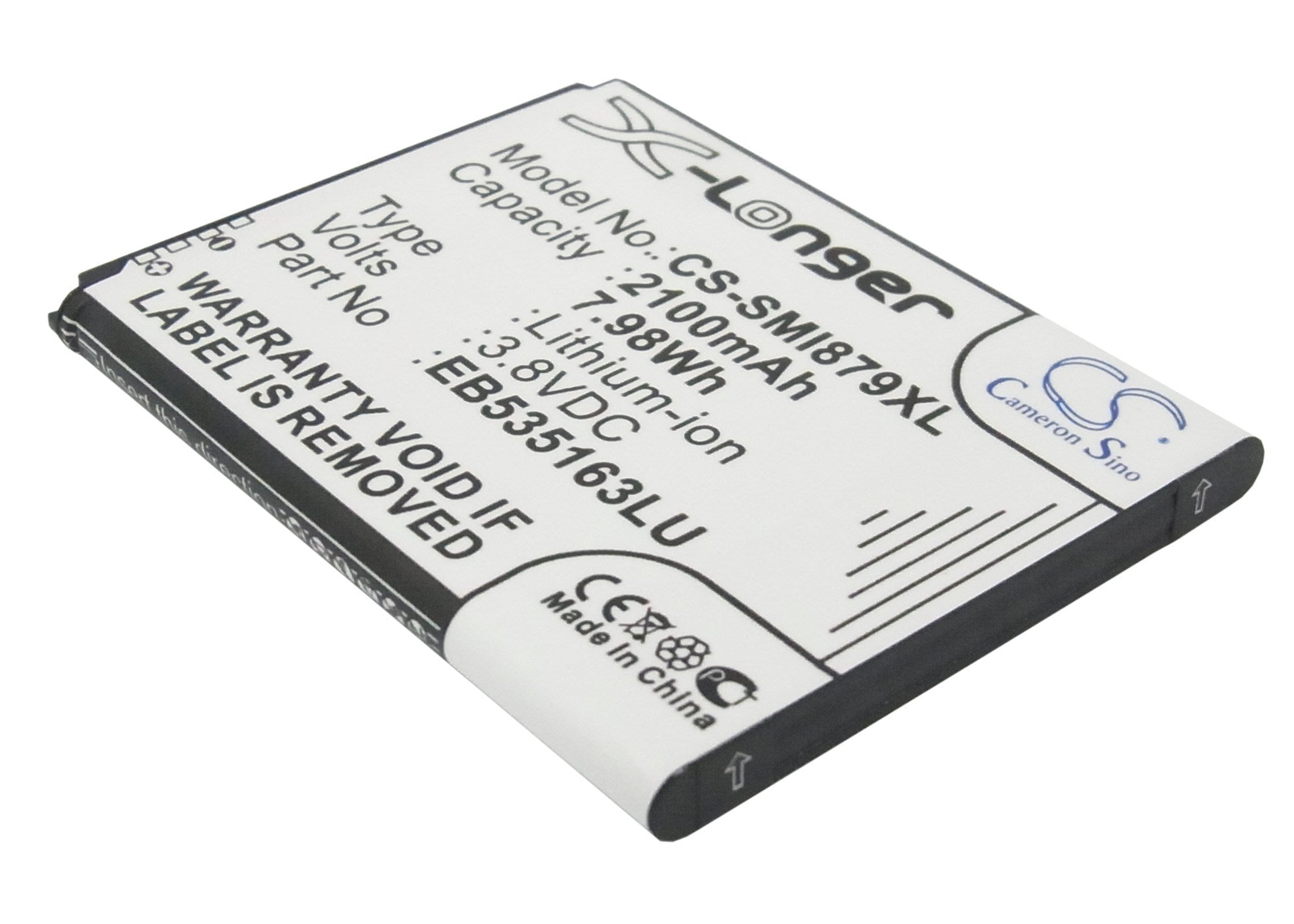 2100mAh Battery - CS-SMI879XL / Li-ion / Volts: 3.8