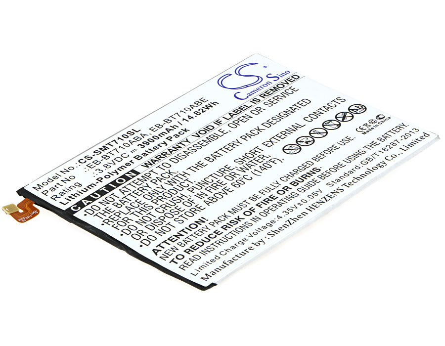 3900mAh Battery - CS-SMT710SL / Li-Polymer / Volts: 3.8